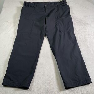 Duluth Trading Co Pants Mens 44x32 Black‎ Flexpedition Cargo Relaxed Stretch